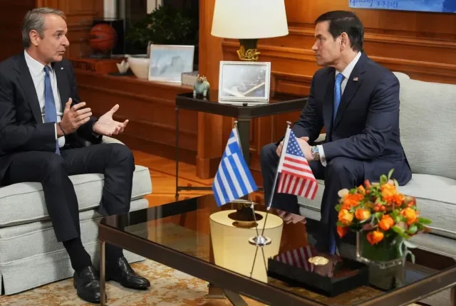 Συνάντηση Μητσοτάκης με Ρούμπιο