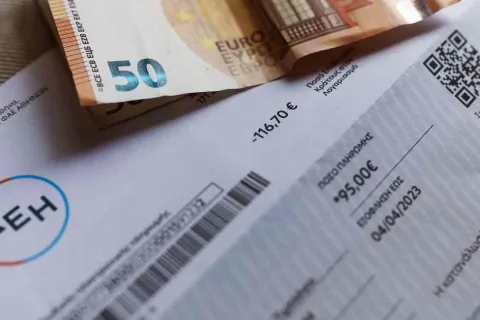 Τιμολόγιο ρεύματος της ΔΕΗ με ευρώ