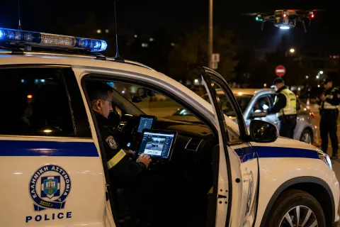 Περιπολικό της Αστυνομίας το βράδυ