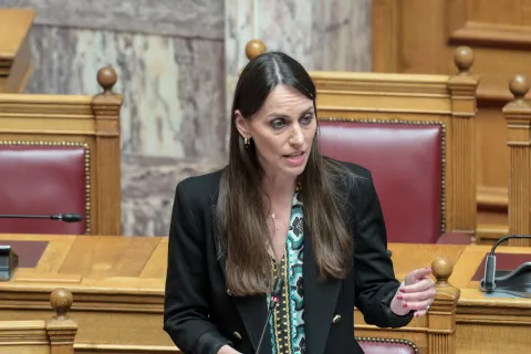Η υφυπουργός Εσωτερικών, Βιβή Χαραλαμπογιάννη