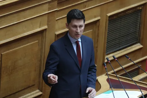 Ο κυβερνητικός εκπρόσωπος του ΠΑΣΟΚ Παύλος Χρηστίδης