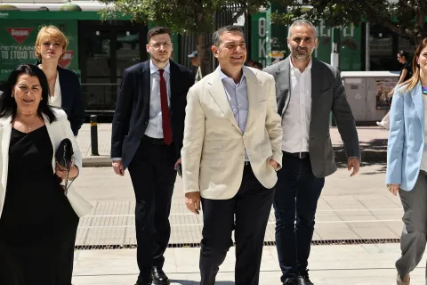 Ο Αλέξης Τσίπρας στον Άρειο Πάγο για την ιδρυτική διακήρυξη της ΕΛΑΣ