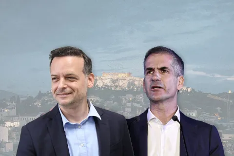 Χάρης Δούκας και Κώστας Μπακογιάννης