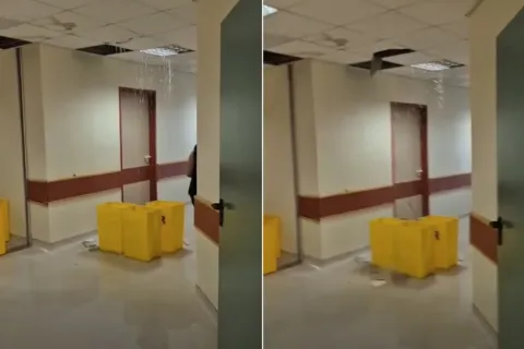 Κατέρρευσε η οροφή νοσοκομείου στη Ρόδο