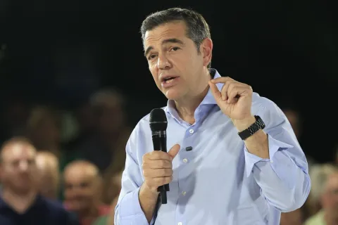 Ο πρόεδρος της ΕΛΑΣ Αλέξης Τσίπρας στην Κύπρο