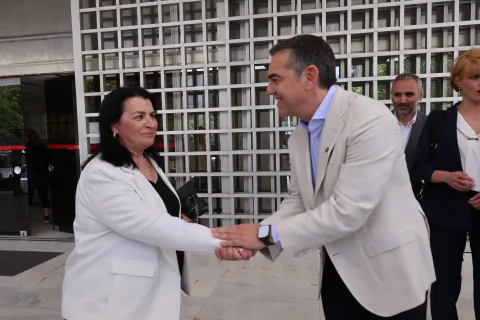 Μαρία Λεπενιώτη και Αλέξης Τσίπρας
