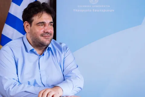 Ο υπουργός Εσωτερικών Θεόδωρος Λιβάνιος στο Vidcast του alfavita
