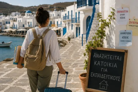 Εκπαιδευτικός με βαλίτσα αναζητά σπίτι σε νησί