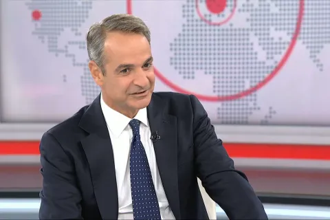 Ο πρωθυπουργός Κυριάκος Μητσοτάκης στην ΕΡΤ