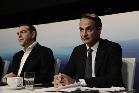 Κυριάκος Μητσοτάκης και Αλέξης Τσίπρας