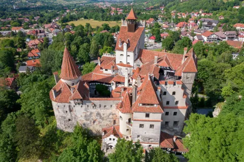 the bran castle in romania