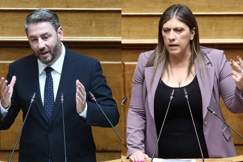 Νίκος Ανδρουλάκης και Ζωή Κωνσταντοπούλου