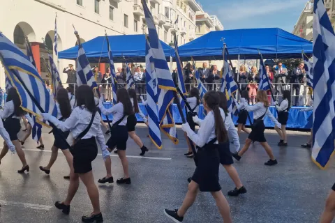 Μαθητική παρέλαση στη Θεσσαλονίκη