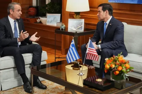 Συνάντηση Μητσοτάκη με Ρούμπιο