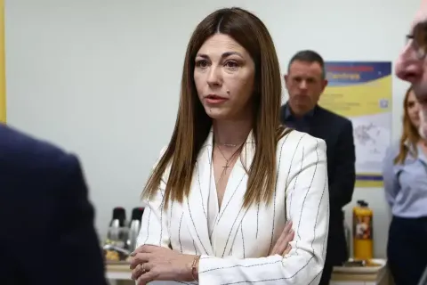 Η υπουργός Παιδείας, Θρησκευμάτων και Αθλητισμού, Σοφία Ζαχαράκη